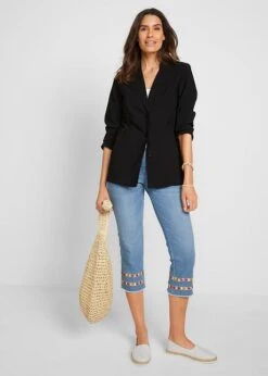 Jean 3/4 Avec Taille Confortable 9 Jean 3/4 Avec Taille Confortable -Libre Mode Winkel 21094613 XydZyA7j