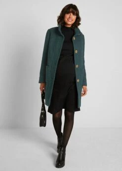 Manteau En Bouclé De Grossesse Et De Portage -Libre Mode Winkel 21157458 NvZr3zhs