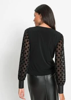 T-shirt Manches Longues Avec Empiècement Enduit -Libre Mode Winkel 21204978 mXSJoW6G