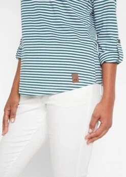 T-shirt Manches Longues à Encolure Bateau -Libre Mode Winkel 21285779 Ja6AIHx1