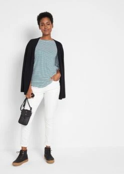 T-shirt Manches Longues à Encolure Bateau -Libre Mode Winkel 21285787 7ToFqvrK