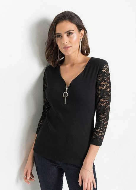 T-shirt à Fermeture Zippée 2 T-shirt à Fermeture Zippée - Afbeelding 2