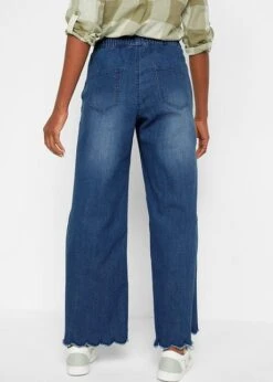 Jean Extra Large Avec Base Ondulée Et Taille Confortable -Libre Mode Winkel 21307618 a718nbWt