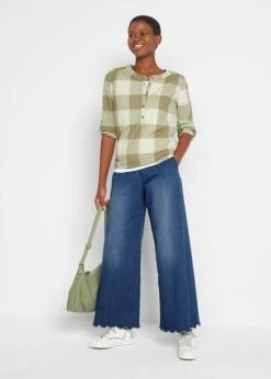 Jean Extra Large Avec Base Ondulée Et Taille Confortable -Libre Mode Winkel 21307622 RkOYD7AX