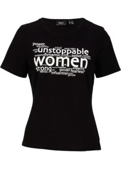 T-shirt En Coton Avec Message Imprimé