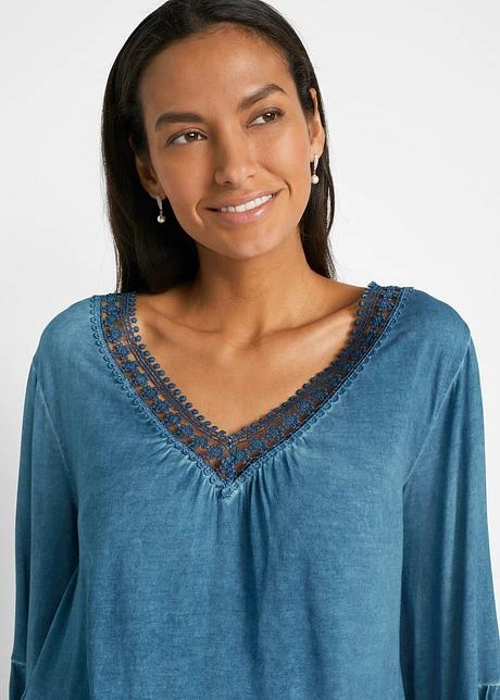 Tunique En Jersey De Viscose Avec Dentelle 6 Tunique En Jersey De Viscose Avec Dentelle - Afbeelding 6