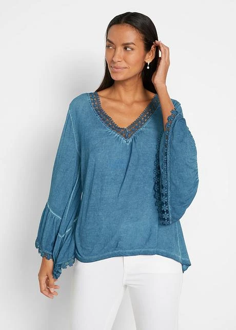 Tunique En Jersey De Viscose Avec Dentelle 2 Tunique En Jersey De Viscose Avec Dentelle - Afbeelding 2