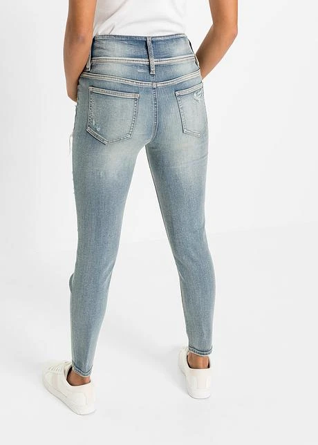 Rainbow Jean Skinny Taille Haute Avec Effets Destroyed 3 Rainbow Jean Skinny Taille Haute Avec Effets Destroyed - Afbeelding 3