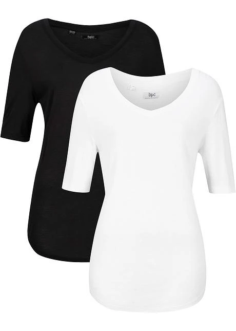 Lot De 2 T-shirts En Viscose 7 Lot De 2 T-shirts En Viscose - Afbeelding 7