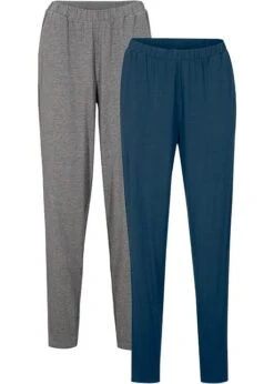 Lot De 2 Pantalons En Viscose Avec Taille Confortable