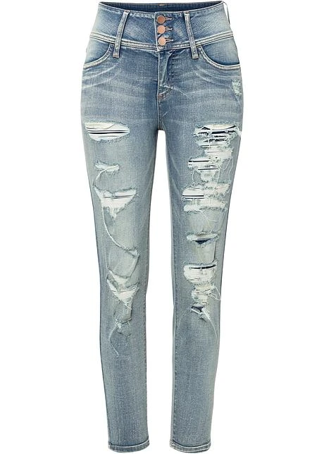 Rainbow Jean Skinny Taille Haute Avec Effets Destroyed 1 Rainbow Jean Skinny Taille Haute Avec Effets Destroyed
