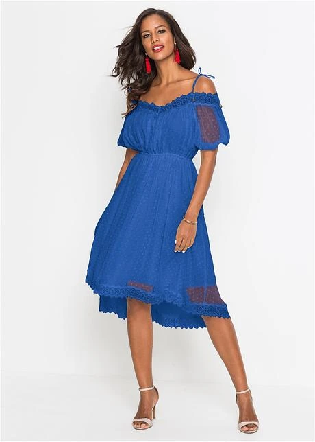 Robe à épaules Découpées Et Dentelle 4 Robe à épaules Découpées Et Dentelle - Afbeelding 4