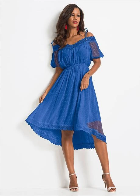 Robe à épaules Découpées Et Dentelle 2 Robe à épaules Découpées Et Dentelle - Afbeelding 2