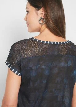 T-shirt Imprimé Batik Avec Petites Pierres -Libre Mode Winkel 22059911 TusF5mF9