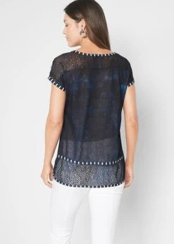 T-shirt Imprimé Batik Avec Petites Pierres -Libre Mode Winkel 22059915 5SiVYdK1