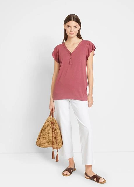 Blouse T-shirt De Grossesse Avec Fonction Allaitement Avec Viscose 4 Blouse T-shirt De Grossesse Avec Fonction Allaitement Avec Viscose - Afbeelding 4