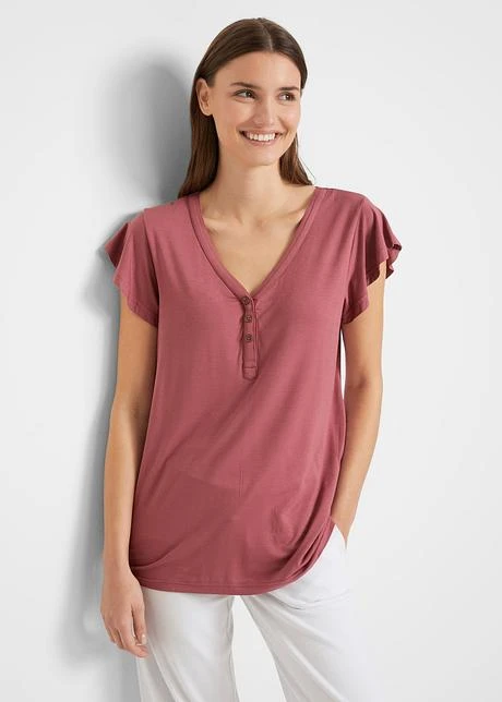 Blouse T-shirt De Grossesse Avec Fonction Allaitement Avec Viscose 2 Blouse T-shirt De Grossesse Avec Fonction Allaitement Avec Viscose - Afbeelding 2