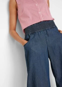 Jupe-culotte Ample Avec Large Empiècement Taille Confortable En Twill Léger 12 Jupe-culotte Ample Avec Large Empiècement Taille Confortable En Twill Léger -Libre Mode Winkel 22082590 H7lABP46