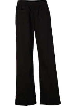 Pantalon En Twill Avec Jambes évasées Et Taille Confortable