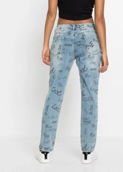 Rainbow Jean Boyfriend Imprimé -Libre Mode Winkel 22130081 4EKyOicP