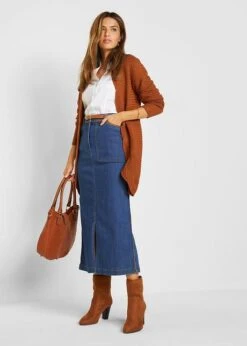 Jupe En Jean Avec Passepoil PU -Libre Mode Winkel 22140813 I40FZEgj