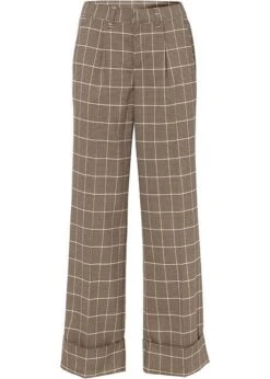 Rainbow Pantalon Tailoring Avec Motif Pied-de-poule Et Jambes Larges