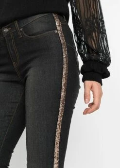 Jean Push-up Avec Rayures Scintillantes -Libre Mode Winkel 22228439 OXjD1Uan