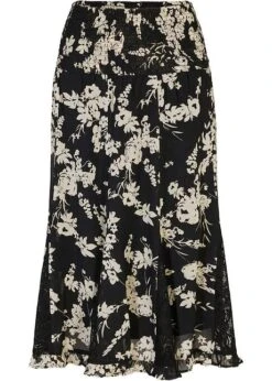 Jupe à Lés Avec Empiècements En Dentelle