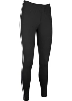 Legging De Sport Avec Rayures Contrastantes, Longueur Cheville