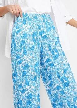 Pantalon Palazzo En Viscose Aspect Froissé Avec Taille élastiquée -Libre Mode Winkel 22273530 E1dcEh9z