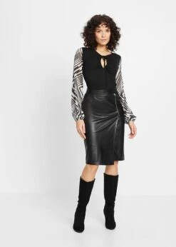 Jupe Crayon Enduite 11 Jupe Crayon Enduite -Libre Mode Winkel 23003055 b4BDW9CF