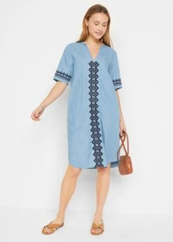 Robe-tunique En Jean Avec Imprimé Broderie 10 Robe-tunique En Jean Avec Imprimé Broderie -Libre Mode Winkel 23008929 aZxSrEf0