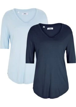 Lot De 2 T-shirts En Viscose 17 Lot De 2 T-shirts En Viscose -Libre Mode Winkel 23022906 9lgratVN