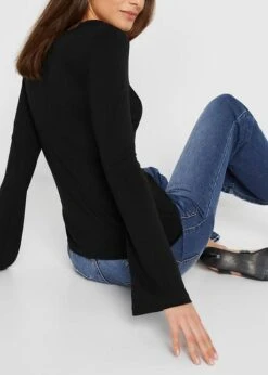 T-shirt Manches Longues Avec Décolleté Cœur -Libre Mode Winkel 23025877 I1i4jhL4