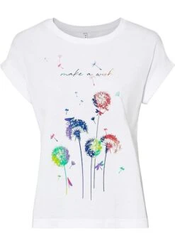 Rainbow T-shirt Avec Fleurs De Pissenlit