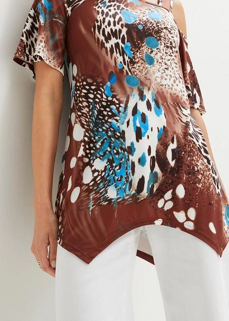 T-shirt Long à Pans 6 T-shirt Long à Pans - Afbeelding 6