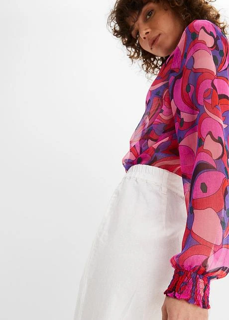 Pantalon En Lin Majoritaire Avec Taille Confortable, Loose Fit 6 Pantalon En Lin Majoritaire Avec Taille Confortable, Loose Fit - Afbeelding 6