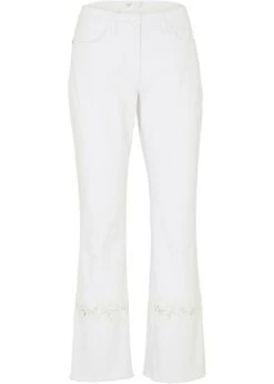 Pantalon 7/8 Avec Broderie Ajourée