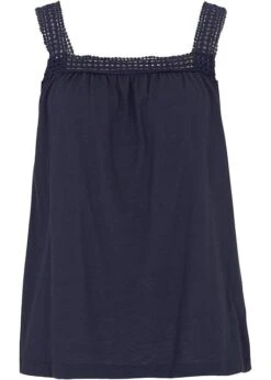 Top Décontracté Avec Bretelles En Dentelle