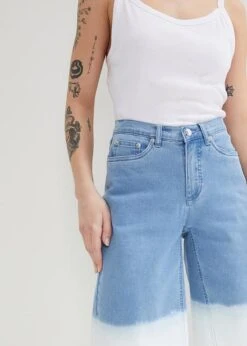 Bermuda En Jean Extensible Dip Dye -Libre Mode Winkel 23044788 QjPCNfeU