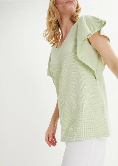 T-shirt En Jersey Gaufré 6 T-shirt En Jersey Gaufré - Afbeelding 6