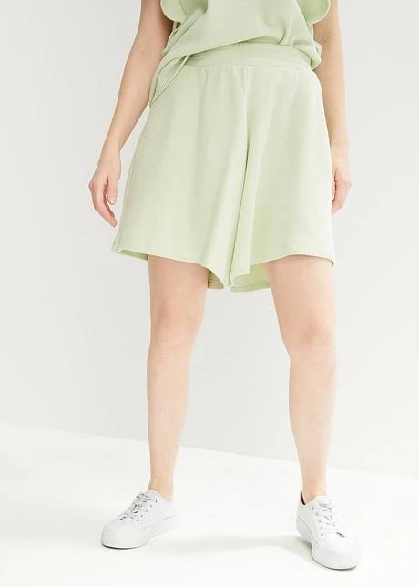 Short En Jersey Gaufré Avec Taille Confortable 2 Short En Jersey Gaufré Avec Taille Confortable - Afbeelding 2