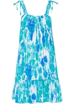 Robe à Imprimé Batik En Viscose