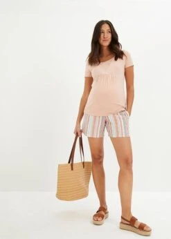 Short De Grossesse En Lin Majoritaire -Libre Mode Winkel 23052563 Ugycur9Y