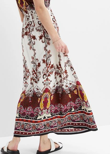 Rainbow Robe Longue Avec Imprimé Paisley En Viscose 6 Rainbow Robe Longue Avec Imprimé Paisley En Viscose - Afbeelding 6