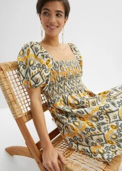 Rainbow Robe Courte Avec Smock Et Manches Ballon -Libre Mode Winkel 23065632 abL4tDg0