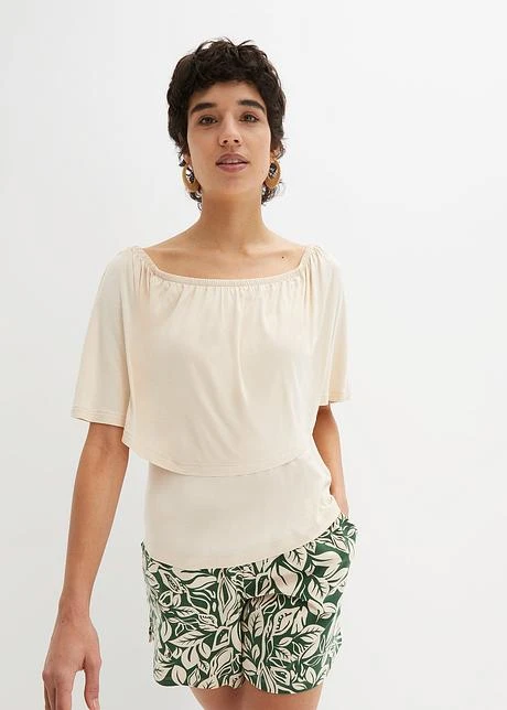 T-shirt à Col Carmen 2 T-shirt à Col Carmen - Afbeelding 2