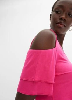 T-shirt à Découpe Avec Manches Papillon En Viscose -Libre Mode Winkel 23069053 tmAM6Eoe