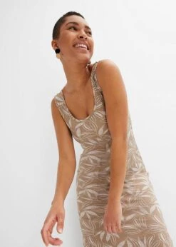 Robe Longue Avec Fente Avec Viscose -Libre Mode Winkel 23069235 djuaW98c