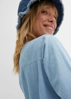 Robe En Coton Jean Longueur Genou, Demi-manches 11 Robe En Coton Jean Longueur Genou, Demi-manches -Libre Mode Winkel 23069927 ZQ0VBvd7